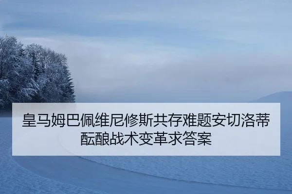 皇马姆巴佩维尼修斯共存难题安切洛蒂酝酿战术变革求答案